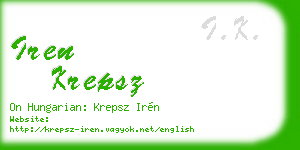 iren krepsz business card