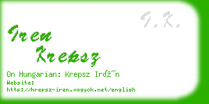 iren krepsz business card